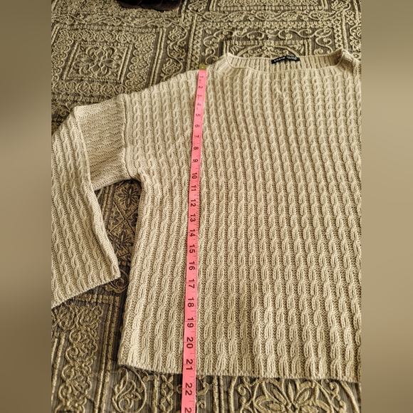 SHEIN Beige Knit Sweater | Size Small | Like New - Picture 2 of 6